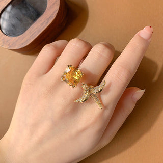 Colored Gems Ring For Women