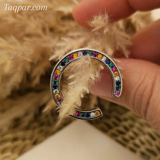 Niche Rainbow Zircon Opening Ring