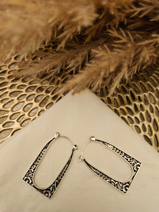 Oval Retro Creative Earrings